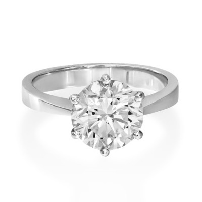 3.04ct. certified diamond ring set with diamond in solitaire ring smallest Image