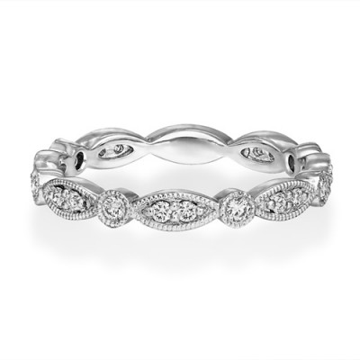 0.28ct. diamond ring set with diamond in full eternity ring smallest Image