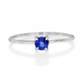 0.29ct. sapphire ring set in solitaire ring smallest Image