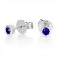 0.35ct. sapphire earrings set in solitaire earrings smallest Image