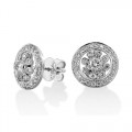 0.8ct. diamond earrings set with diamond in cluster earrings smallest Image