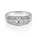 1.13ct. diamond ring set with diamond in wide band ring smallest Image