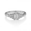 0.82ct. diamond ring set with diamond in shoulder set ring smallest Image