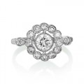 0.84ct. diamond ring set with diamond in vintage ring smallest Image