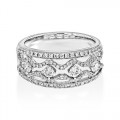 0.75ct. diamond ring set with diamond in wide band ring smallest Image