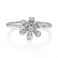 0.25ct. diamond ring set with diamond in cluster ring smallest Image