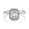 0.73ct. diamond ring set with diamond in cluster ring smallest Image