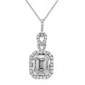 0.78ct. diamond pendant set with diamond in cluster pendant smallest Image