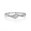 0.15ct. diamond ring set with diamond in shoulder set ring smallest Image