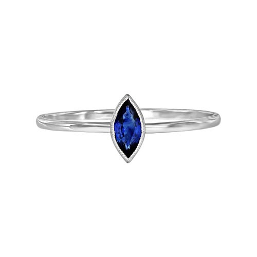 0.22ct. sapphire ring set in solitaire ring smallest Image
