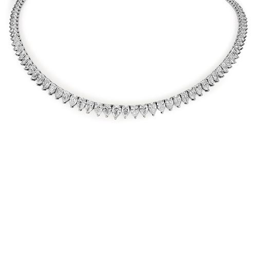 25.38ct. diamond necklace set with diamond in tennis necklace smallest Image