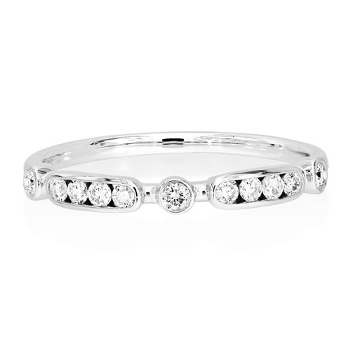 0.21ct. diamond ring set with diamond in eternity ring smallest Image
