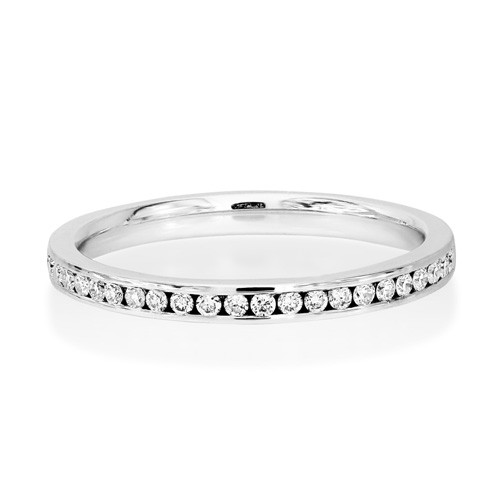 0.17ct. diamond ring set with diamond in eternity ring smallest Image