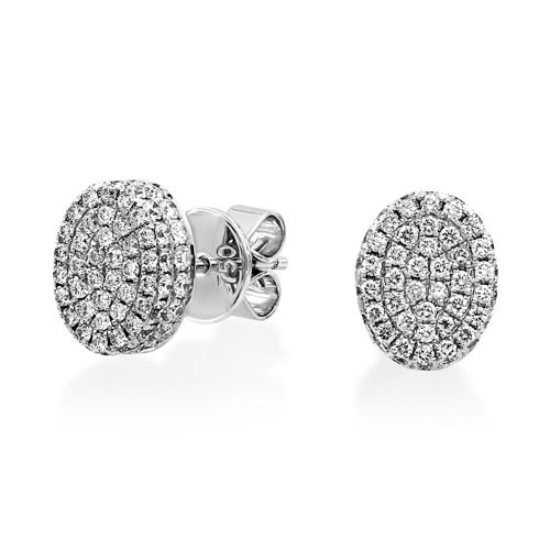 1.03ct. diamond earrings set with diamond in cluster earrings smallest Image