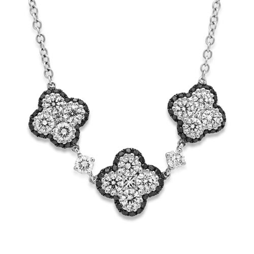 1.93ct. diamond necklace set with diamond in cluster necklace smallest Image