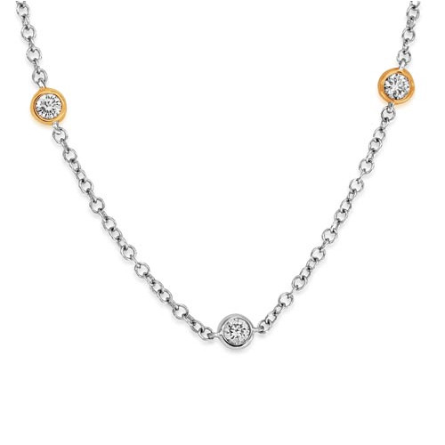 0.67ct. diamond necklace set with diamond in fancy necklace smallest Image