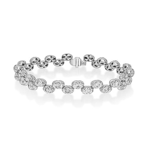9.29ct. diamond bracelet set with diamond in tennis bracelet smallest Image