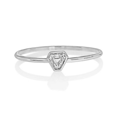 0.18ct. diamond ring set with diamond in solitaire ring smallest Image