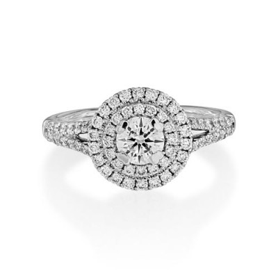 1.08ct. diamond ring set with diamond in cluster ring smallest Image