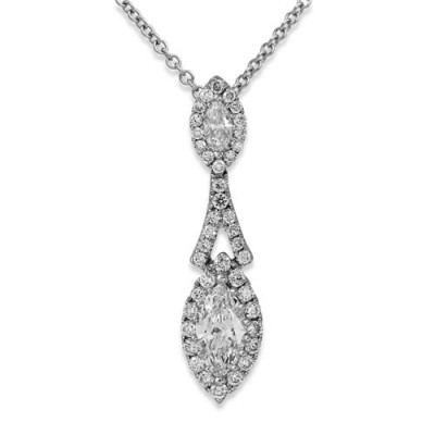 0.22ct. diamond pendant set with diamond in cluster pendant smallest Image