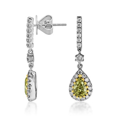 1.71ct. diamond earrings set with diamond in drop earrings smallest Image